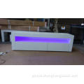 White Tv Cabinet High glossy TV stand with LED light Supplier